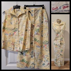 Top Sz M Skirt Sz 8 Set